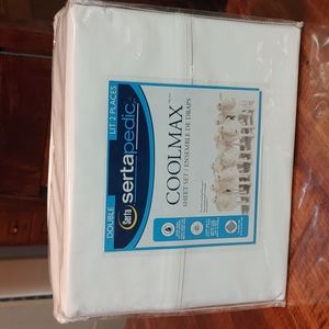 Sertapedic Cool Max Double Sheet Set